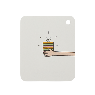 Label - Cadeautje geven | 50 x 60 mm