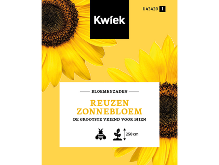 Reuzen zonnebloemenzaden  -  Kwiek Uitdeel zakjes