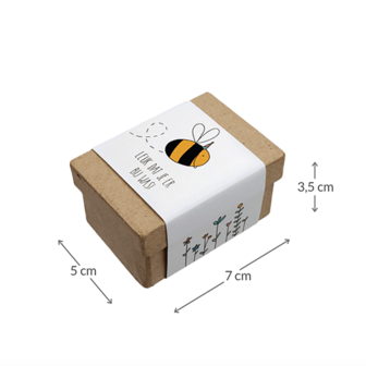Leuk dat je er bij was! - Zaadbommetjes in papier mach&eacute; doosje