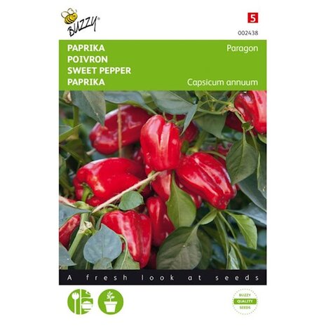 Paprika Paragon zaden voorkant