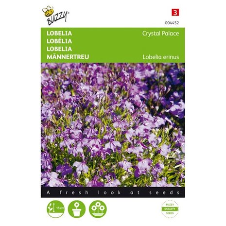 Lobelia Crystal Palace zaden voorkant