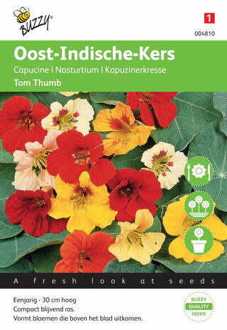 Oost-Indische Kers Tom Thumb (gemengd) zaden