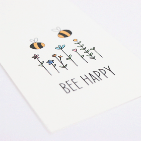 Bee happy - Zaadbommetjes in kraft buideltje // EEF