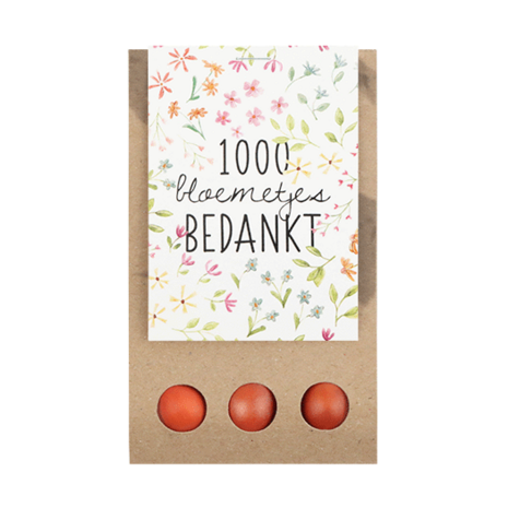 1000 bloemetjes bedankt - Bloembollen in kraft buideltje // MIJKSJE