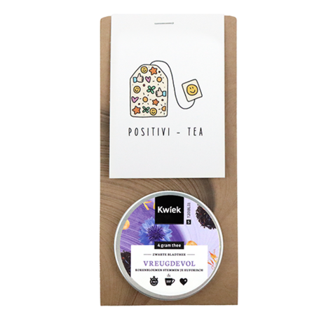 Thee in buidel - Label 'Positivi-tea'