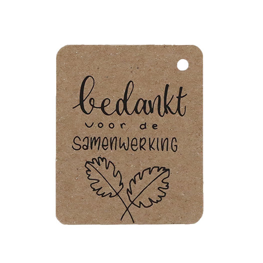 Kraftlabel Bedankt Voor De Samenwerking Tuindreef 7502